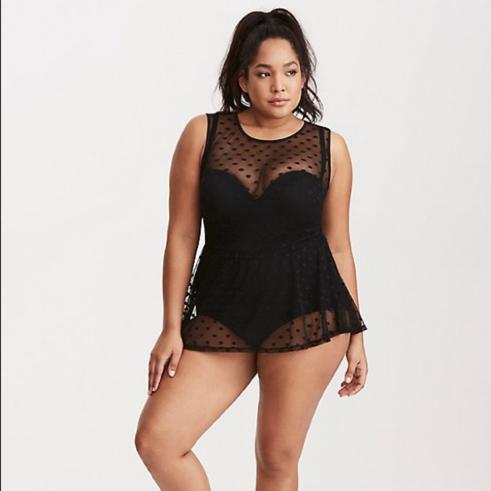 Torrid Mesh Swimsuit 1pc